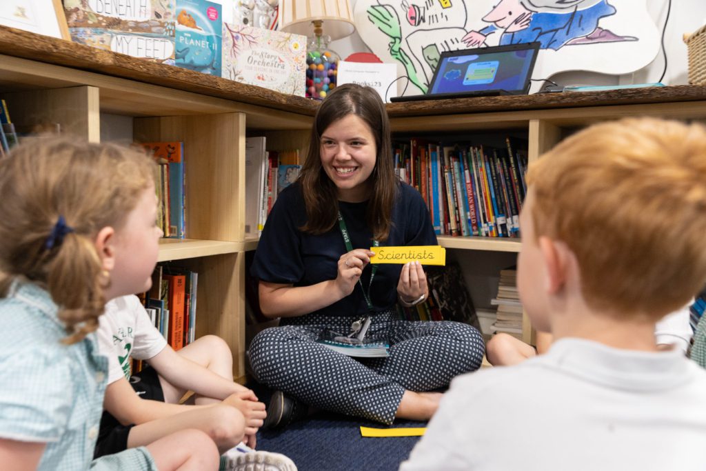 a small group reading lesson
